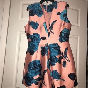 Pink and blue romper